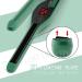 K&K Mini Ceramic Flat Iron Nano Tourmaline 3/10 inch Plate for Short Hair Pixie Cut - Green - Buy Online on GoSupps.com