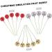 HOMSFOU 50pcs Christmas Berries Holiday Red Berries Craft Berry Stems Christmas Red Berries Branches Christmas Fake Berry Diy Christmas Decor Berry Photo Props Cranberries Foam The Bubble Golden 6.5X1.5CM - Buy Online on GoSupps.com