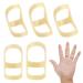 5pcs Oval Finger Splint, Finger Support Trigger Finger Splint Finger Straightener Brace for Thumb Middle Pinky or Ring Finger (6,7,8,9,10 Sizes)
