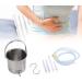 Stainless Steel Enema Kit - 1.6L Bucket & Silicone Hoses for Detox & Household Cleaning - Buy Online on GoSupps.com