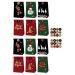 Mikinona 1 Set Christmas Kraft Paper Bag Christmas Bags Hanging Advent Calendar Xmas Paper Pouch Elder