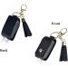 Gold Blue PU Leather Hand Sanitizer Holder Keychain - Portable 1 oz Refillable Travel Bottle - Buy Online on GoSupps.com