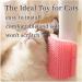 Bobozhong Cat Brush Set - 2 Large Self-Grooming Brushes for Cats | Wall Corner Cat Groomer with Catnip & Screws - Pink & Red - Buy Online on GoSupps.com