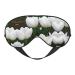 White Tulips Flower Comfortable Soft Eye Mask an Exquisite Sleep Aid Crafted for Deep Sleep Yoga Travel and Meditation White Tulips Flower 1 Count (Pack of 1)