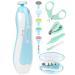 Baby Nail Trimmer Electric-12 in 1 Baby Nail Clippers Safe Baby Nail File Kit with a Nail Clipper Scissor Tweezers and Nail Files