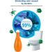 Bowling Blue Bubble Toilet Bowl Cleaner Blue Bubble Household Toilet Cleaner Automatic Toilet Cleaner for Deodorizing and Descaling (3pcs) - Buy Online on GoSupps.com