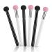 6-Piece Sponge Makeup Applicator Set - Washable Powder Puff & Brush for Flawless Foundation Concealer & Eyeshadow - Pink & Black - Buy Online on GoSupps.com