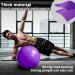 STOROMO Peanut Ball 23x12 inch Purple - Exercise & Pregnancy Yoga Ball for Core Strength Training - Includes Pump - Buy Online on GoSupps.com