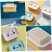 Ciieeo Kitchen Soap Holder 3 Pcs Double Layer Soap Dish Travel Soap Case Plastic Soap Case Plastic Soap Dish Draining Holder Soap Wall-mounted Preservation Box Pp Pink - Buy Online on GoSupps.com