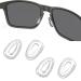 Saybye 2 Pairs Replacement Nose Pads for Oakley Carbon Blade OO9174/Deviation OO4061/Sanctuary OO4116/Tincan Carbon OO4082 OO6017/Tie Breaker OO4108/Tinfoil OO4083 OO6018 Clear Nose Pieces Clear - 2 Pairs