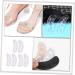Healeved Transparent Heel Stickers - 3 Pairs Anti-Wear Foot Pads for Women | Clear Gel Grips for Shoes | Protective Heel Pads for Comfortable Walking (8.3x2.8cm - Buy Online on GoSupps.com