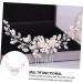 FRCOLOR Pearl Comb Bride Headdress Alloy Hair Comb Decorative Hair Combs Bridal Hair Clip Pearl Floral Hair Barrette Bride Hair Accessory Pearl Hair Pin White Hair Accessories Rhinestones - Buy Online on GoSupps.com