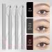 Double Tip Lower Eyelash Pencil - 2024 New 3D Waterproof 2 Tip Eyelash Pen Eye Liner Liquid Eyeliner - Dual Pronged Bottom Eyelashes Pen Waterproof Liquid Eyeliner for Natural Eye Makeup (Gray+Brown) - Buy Online on GoSupps.com