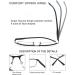 Buy MODFANS 3 Pack Reading Glasses for Men - Blue Light Filter Metal Frame Rectangle Style Stainless Steel +1.25 Power - International Shipping Available - Buy Online on GoSupps.com