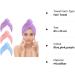 Jsdoin 3 Pack Hair Towel Wrap Microfibre Wrap Hair Towel with Button Super Quick Absorbent Anti-Frizz Fast Dry Hair Caps Twist Turban for Girls and Women and Best for Long Wet Thick Hair - Buy Online on GoSupps.com