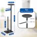 Batoliet Plus Black Standing Toilet Paper Holder with Storage and Reserve | Free Standing Bathroom Toilet Paper Roll Holder Stand - Buy Online on GoSupps.com