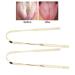 2Pcs Stainless Steel U Shape Tongue Scrape - Oral Hygiene Tongue Cleaner for Adults and Kids (Gold) - Buy Online on GoSupps.com