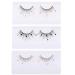 Beaupretty 3 Pairs of False Eyelashes Sequin Lashes Fluffy Eyelashes Decorative Eyelashes