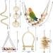 Bird Parrot Toys Swing Hanging - 18 Piece Set for Parakeets, Cockatiels, Lovebirds, Conures, Budgie, Macaws, Finches and Small Pets - Cage Accessories with Perch, Ladder, Chewing Toys, Hammock - Buy Online on GoSupps.com