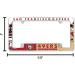 San Francisco 49ers NFL Chrome License Plate Frame - 12 x 6 - Car/Truck/SUV - Buy Online on GoSupps.com