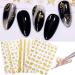 Butterfly Nail Art Stickers - 12 Sheets Self-Adhesive Nail Foils for DIY Nail Decoration - Buy Online on GoSupps.com