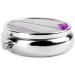Orchid Printed Mini Round Pill Box | 3 Compartment Portable Pill Organizer | Travel Medicine Case for Home & Office - Buy Online on GoSupps.com