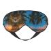 Sunset Hawaiian Palm Tree Print Double-Sided Eye Mask Soft and Light Blocking for Enhancing Sleep Quality