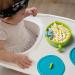 EasyRuir 3 in 1 Baby Bowl with Lid, Straw, and Snack Insert | Suction Toddler Bowl - BPA Free Self-Feeding Training Utensils | Pink - Buy Online on GoSupps.com