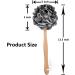 Arswin Shower Sponge Loofah Back Scrubber with Wooden Handle - PE Soft Mesh Body Scrubber for Women & Kids - Black - Buy Online on GoSupps.com