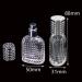 JUN-H 2 Pieces Perfume Bottle Atomizer Crystal Translucent Glass Art Empty Oval Pineapple Perfume Bottle Refillable for 30ml Travel Gift with Filling Funnel (Cap Silver) - Buy Online on GoSupps.com