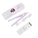 2 in 1 Hair Straightener  Tourmaline Ceramic Smart Constant Temperature Mini Hair Straightener Hairstyling Iron Heating Curler for Home or Salon purple