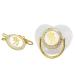 Buy Golden Silicone Baby Pacifier with Rhinestone Nipple - Perfect for Bathing | International Shipping - Buy Online on GoSupps.com