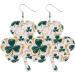 FEYLIE Earrings - 8 Pairs Irish Shamrock Dangle Earrings | Clover Pendant Hook Jewelry for St. Patrick's Day Celebration - Buy Online on GoSupps.com