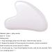 Heart-Shaped Guasha Board for Face Massage | White Synthetic Scraper for Skin Lifting & Body Massage - Shop Internationally - Buy Online on GoSupps.com
