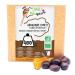 [MA] organic | Candied ginger in cubes coated with organic dark chocolate | 400G | Bulk bag | Certified organic | Candied fruit and chocolate | No preservatives