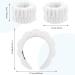 Sibba 3pcs Soft Terry Fabric Spa Headbands for Women - Makeup Face Washing Yoga & Shower - White - Buy Online on GoSupps.com