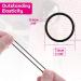 120 pc Black Hair Elastic Ties for Thick & Curly Hair - No Metal, Value Pack for Women, Girls, Men - 4mm - Buy Online on GoSupps.com