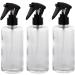 Buy Kosmetex 200ml Clear Glass Spray Bottles - 3-Pack with Atomizer | Empty Eco-Friendly Containers for DIY & Beauty - Buy Online on GoSupps.com