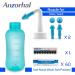 NASE DISCHE SET - ANZORHAL Adult Nasal Douche 300ml | 60 Salt Bags & Thermometer Sticker | Nasal Cleaning & Rinsing for Adults & Children (Green) - Buy Online on GoSupps.com