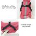 Dog Rain Coat with Dishes Hood - Waterproof Rain Jacket & Poncho for Small Medium Large Dogs - Reflective & Adjustable (M Pink) - Buy Online on GoSupps.com