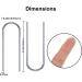 200pc High Temperature Nichrome Wire Jump Rings | 21 Gauge | Plastic Storage Box | U Hooks | Hobbyist DIY Pendant Ceramic Ornaments Glass Fusing - Buy Online on GoSupps.com