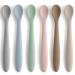Oconk Nesserlernl ffel Baby 6-Set Flexible Babyl open learning spoon baby bpa-free baby accessories children cutlery for infants child toddler from 4 months (6 pieces -a)