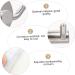 Alipis 2pcs Hook up Wall Mount Clothing Rack Towel Hook Rustic Coat Hooks Wall Hanger Hook Rack Sucker 4.5X4.5cm Silver - Buy Online on GoSupps.com