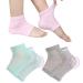 3 Pairs Vented Moisturizing Gel Socks Lotion Gel for Dry Cracked Heels  Spa Gel Socks Humectant Moisturizer Heel Balm Foot Treatment (Pink&Grey&Turquoise)