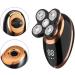 5 in 1 IPX7 Electric Head Shaver for Bald Men - Multi-Cutting Razor Beard Trimmer Nose & Ear Grooming with LCD Display - Buy Online on GoSupps.com