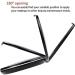 Balawin 3X Portable Folding Mirror with LED Light Makeup Mirror 10X Magnifying Glass 12 Lamp Bead Mini Mirror Black - Buy Online on GoSupps.com