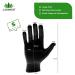 LAVAMED Dermatest Black Cotton Gloves - 100% Pure Cotton Protective Gloves (Size 6 S) for International Shipping - Buy Online on GoSupps.com