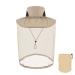 Midge Head Net Hat Grey Nylon Mosquito Head Net with Hat Portable Face Net Mesh with Hat for Outdoor Hiking Camping Climbing Fishing and Walking (Khaki)