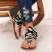 Shop Stylish Women s Flip-Flop Sandals - Retro Flat Gladiator Leopard Zipper Comfortable PU Leather Peep-Toe & Cross Flip-Flops | International Shipping Available - Buy Online on GoSupps.com