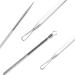 Tevkmuzz Blackhead Remover Tool Kit - 2PCS Stainless Steel Pimple Extractor Set for Acne Blemish Removal - Buy Online on GoSupps.com